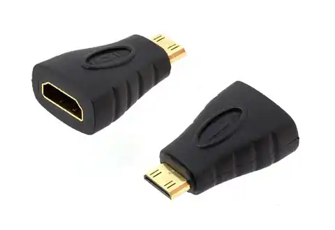 ⁨HD27 Adapter HDMI Mini HDMI Gold⁩ im Wasserman.eu