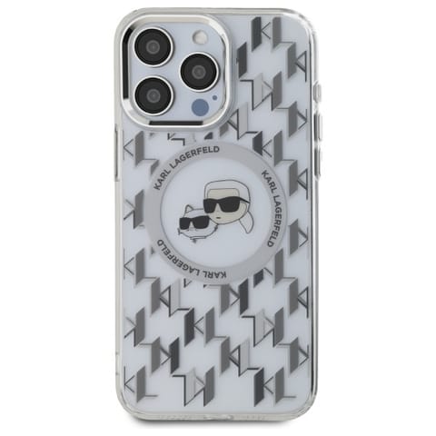 ⁨Karl Lagerfeld KLHMP16XHMCKMHT iPhone 16 Pro Max 6.9" przezroczysty/transparent IML Monogram Karl&Choupette Head MagSafe⁩ w sklepie Wasserman.eu