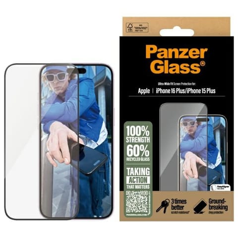 ⁨PanzerGlass Screen Protector iPhone 16 Plus 6.7" Ultra-Wide Fit 2863⁩ w sklepie Wasserman.eu