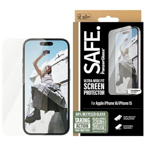 ⁨SAFE by PanzerGlass iPhone 16 6.1" Screen Protector Ultra-Wide Fit SAFE95875⁩ w sklepie Wasserman.eu