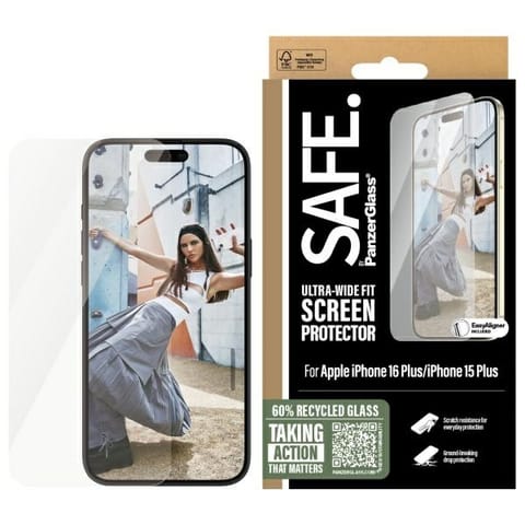 ⁨SAFE by PanzerGlass iPhone 16 Plus 6.7" Screen Protector Ultra-Wide Fit SAFE95877⁩ w sklepie Wasserman.eu