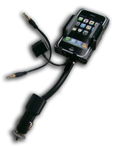 ⁨Allkit handle. USB charger, FM transmitter for iPhone, 3G, iPod⁩ at Wasserman.eu