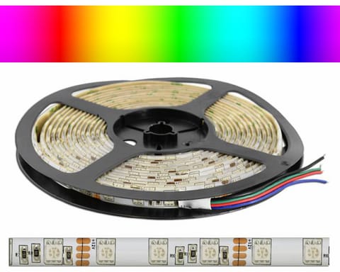 ⁨RGB LED strip waterproof IP65 5m 50x5050 LXL099⁩ at Wasserman.eu