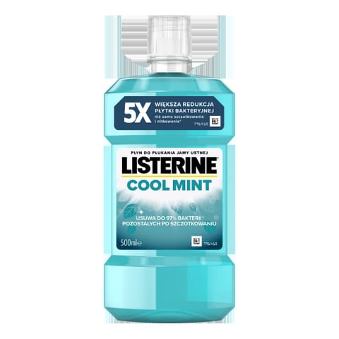 ⁨LISTERINE Płyn do płukania jamy ustnej Cool Mint 500 ml⁩ w sklepie Wasserman.eu