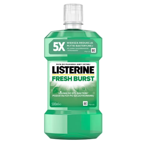 ⁨LISTERINE Płyn do płukania jamy ustnej Fresh Burst 500 ml⁩ w sklepie Wasserman.eu