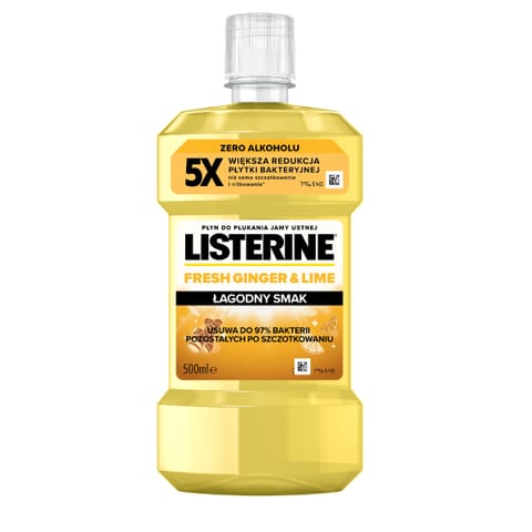 ⁨LISTERINE Płyn do płukania jamy ustnej Ginger & Lime 500 ml⁩ w sklepie Wasserman.eu