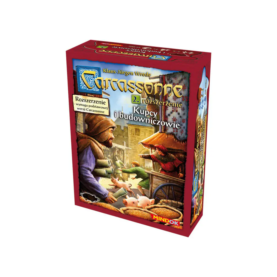 ⁨GRA PLANSZOWA CARCASSONNE 2ed - KUPCY I BUDOWNICZOWIE - dodatek nr2 BARD⁩ w sklepie Wasserman.eu