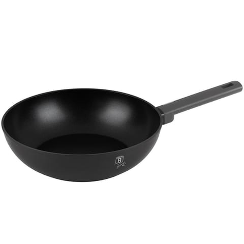 ⁨WOK TYTANOWY 28cm BERLINGER HAUS BH-8123 ANTRACIT⁩ w sklepie Wasserman.eu