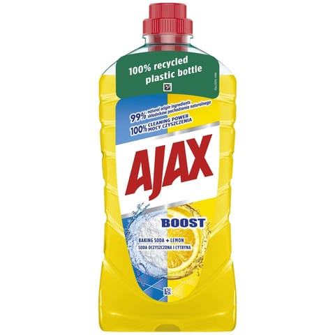 ⁨AJAX Płyn 1L do podłóg BOOST SODA&CYTRYNA⁩ w sklepie Wasserman.eu