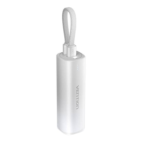 ⁨Powerbank 5000mAh Vention FHWM0 20W + kabel USB-C do lightning (szary)⁩ w sklepie Wasserman.eu