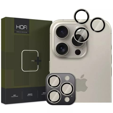 ⁨Osłona aparatu Hofi Camring Pro+ do iPhone 16 Pro / 16 Pro Max Natural Titanium⁩ w sklepie Wasserman.eu