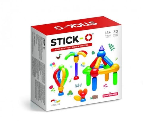 ⁨MAGFORMERS STICK-O 005-901003 BASIC SET - 30 ELEMENTS⁩ w sklepie Wasserman.eu