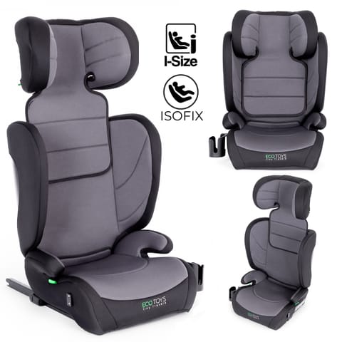 ⁨Fotelik samochodowy ISOFIX dla dzieci od 100 cm miejsce na napoje ECOTOYS⁩ w sklepie Wasserman.eu