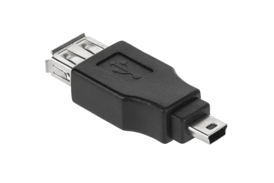 ⁨Złącze wtyk mini usb 5P/gniazdo USB typ A⁩ w sklepie Wasserman.eu