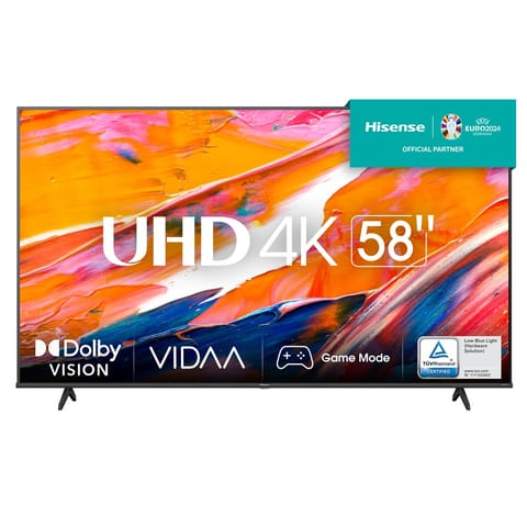 ⁨Hisense 58A6K TV 147.3 cm (58") 4K Ultra HD Smart TV Wi-Fi Black 300 cd/m²⁩ at Wasserman.eu