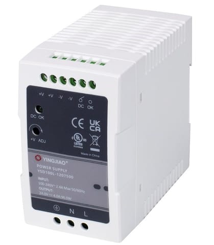 ⁨Yingjiao DIN power supply YSD100L 7,5A 90W⁩ at Wasserman.eu