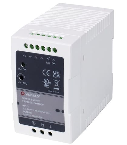 ⁨Yingjiao DIN power supply YSD100L  24V 4A 96W⁩ at Wasserman.eu