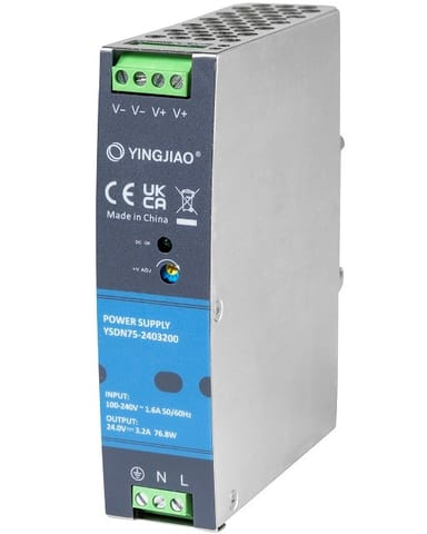 ⁨Yingjiao DIN power supply YSDN75 24V 3,2A 77W⁩ at Wasserman.eu