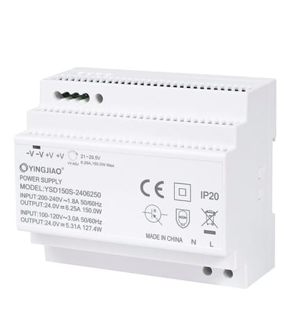 Yingjiao DIN power supply YSDS 24V 6,25A 150W at Wasserman.eu
