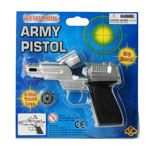 ⁨PISTOLET METALOWY NA SPŁONKĘ- BLISTER 1 SZT.⁩ w sklepie Wasserman.eu