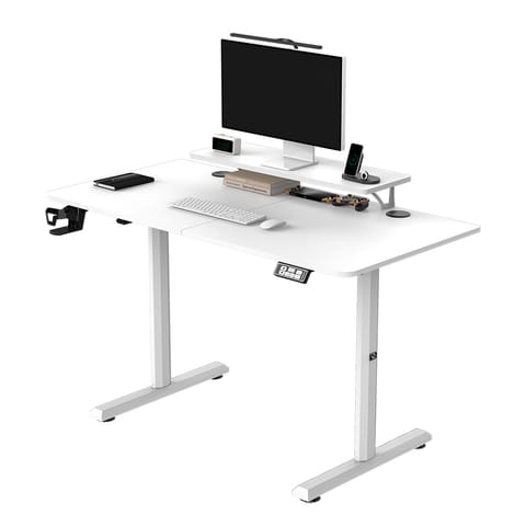 Biurko, elektycznie regulowany, 120X60 cm, 72-117 cm, HIGHLANDER WHITE, biały, ULTRADESK w sklepie Wasserman.eu