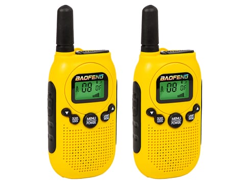 ⁨Radiotelefon PMR BF-T6 2W 2szt żółty BAOFENG⁩ w sklepie Wasserman.eu