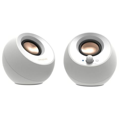 ⁨Creative Głośniki do komputera Pebble    2.0 V3 biały/white Bluetooth 5.0 USB-C⁩ w sklepie Wasserman.eu