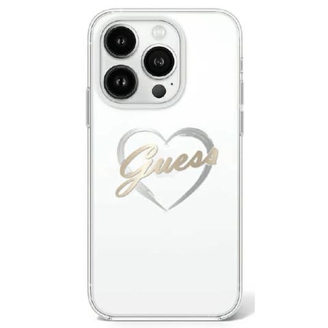 ⁨Guess GUHCP16XHCHGSPT iPhone 16 Pro Max 6.9" przeźroczysty/transparent hardcase IML Heart⁩ w sklepie Wasserman.eu