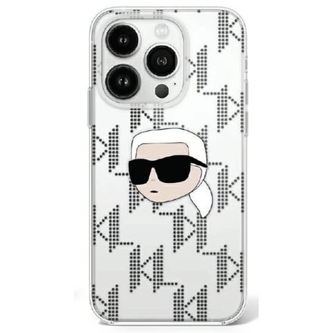 ⁨Karl Lagerfeld KLHCP16XHKLPKHT iPhone 16 Pro Max 6.9" przezroczysty/transparent hardcase IML Karl Head Electroplated⁩ w sklepie Wasserman.eu