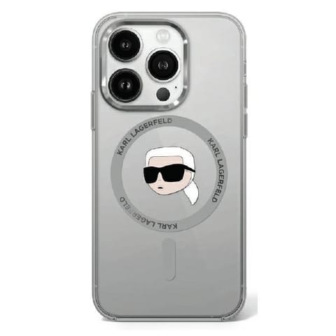 ⁨Karl Lagerfeld KLHMP16XHLSKIK iPhone 16 Pro Max 6.9" czarny/black hardcase IML Metal Karl Head MagSafe⁩ w sklepie Wasserman.eu