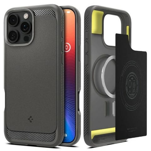 ⁨Spigen Rugged Armor iPhone 16 Pro Max     szary/grey ACS07987⁩ w sklepie Wasserman.eu