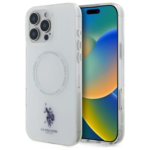 ⁨US Polo USHMP16XHOCLDPW iPhone 16 Pro Max 6.9" biały/white IML Ring MagSafe⁩ w sklepie Wasserman.eu