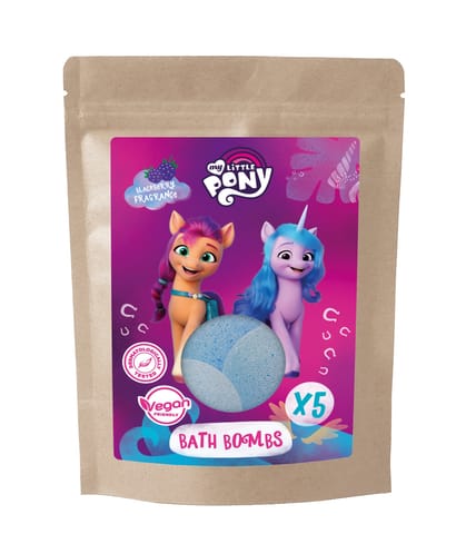 ⁨KIDS My Little Pony Kule koloryzujące do kąpieli jeżyna, malina 5 x 50g⁩ w sklepie Wasserman.eu