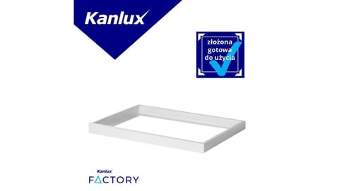 ⁨Rama montażowa do panelu LED ADTR H 6030 W 600x300x65 złożona biała 33393⁩ w sklepie Wasserman.eu