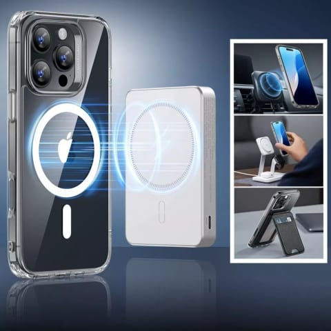 ⁨Etui obudowa ESR Classic Hybrid Halolock Magsafe & Tempered Glass do iPhone 16 Pro Max Clear⁩ w sklepie Wasserman.eu
