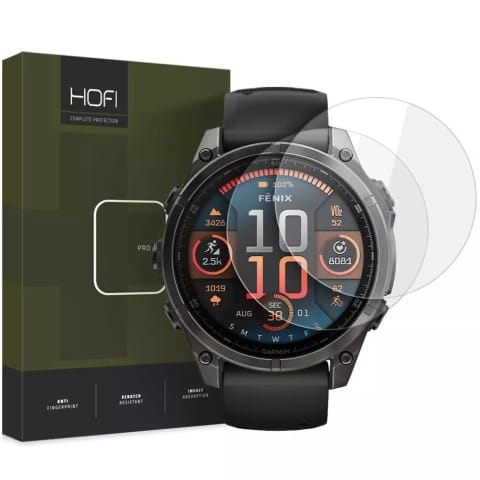 ⁨Szkło hartowane Hofi Glass Pro+ 2-Pack do Garmin Fenix 8 (47 mm) Clear⁩ w sklepie Wasserman.eu