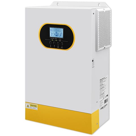 ⁨Qoltec Hybrydowy inwerter solarny Off-Grid 5.5kVA| 5.5kW | 100A | MPPT | LCD | BMS | Sinus⁩ w sklepie Wasserman.eu