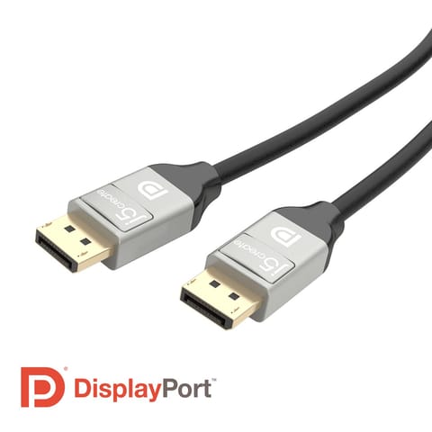 ⁨Kabel j5create 4K DisplayPort Cable (DisplayPort M - DisplayPort M; 1,8m; kolor czarny) JDC42-N⁩ w sklepie Wasserman.eu