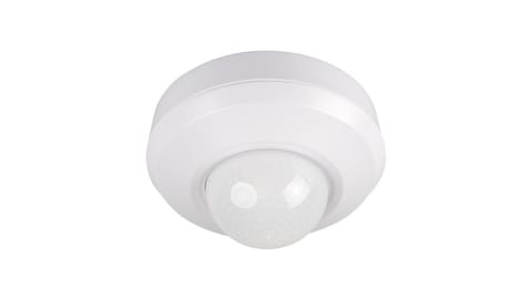 ⁨Czujnik ruchu 3xPIR SENTO-O-WT-W 2000VA 360st. IP44/20 IIkl. okrągły biały 37366⁩ w sklepie Wasserman.eu