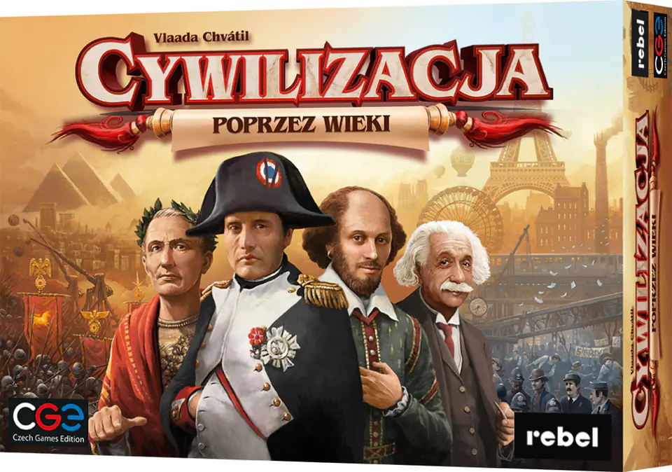 ⁨GRA CYWYILIZACJA: POPRZEZ WIEKI (3 edycja) podstawa - REBEL⁩ w sklepie Wasserman.eu