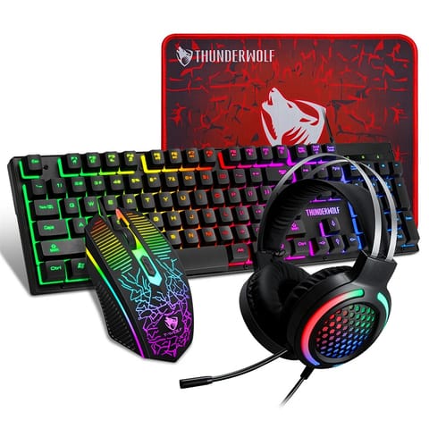 ⁨EXTRALINK GAMING SET TF400 4IN1 LED KEYBOARD+MOUSE⁩ w sklepie Wasserman.eu