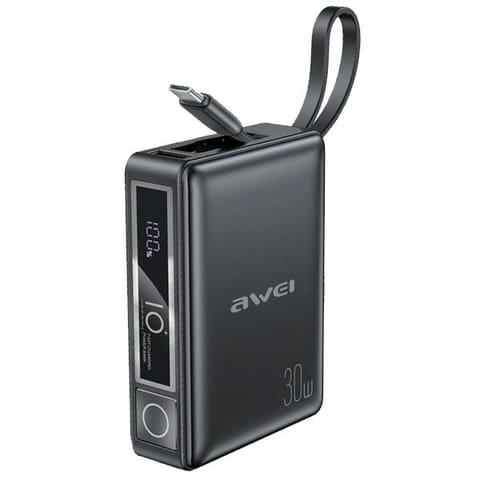⁨Powerbank 10000mAh 30W P87K Integrated USB-C⁩ at Wasserman.eu