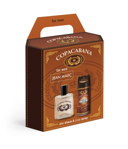 ⁨JEAN MARC Copacabana Zestaw prezentowy męski - dezodorant 150 ml + woda po goleniu 100 ml⁩ w sklepie Wasserman.eu