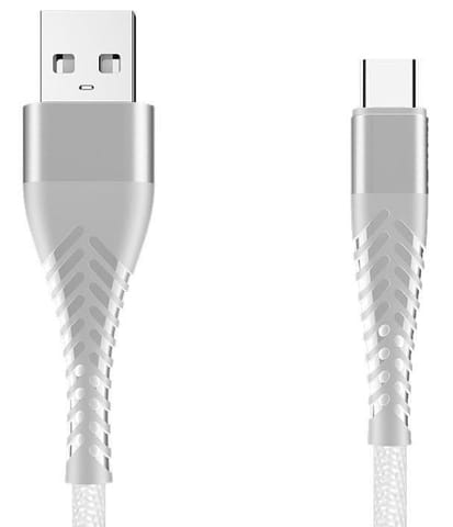 ⁨Kabel USB Typ-C z oplotem Spider (2 m, biały)⁩ w sklepie Wasserman.eu