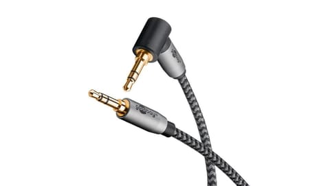 ⁨Kabel połączeniowy audio AUX, 3,5 mm stereo, 90 stopni 65278 /1m/⁩ w sklepie Wasserman.eu