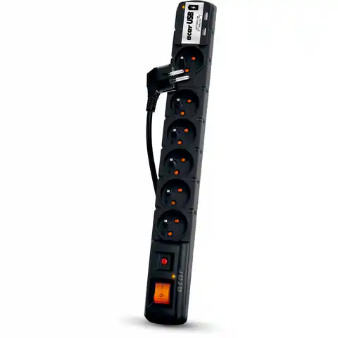 ⁨FILTR NAPIĘCIOWY ACAR USB czarny 5m⁩ w sklepie Wasserman.eu