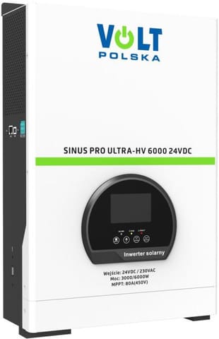 ⁨Przetwornica inwerter solarny SinusPro Ultra-HV 6000 24V/230V 3000/6000W 80A MPPT (450V)⁩ w sklepie Wasserman.eu