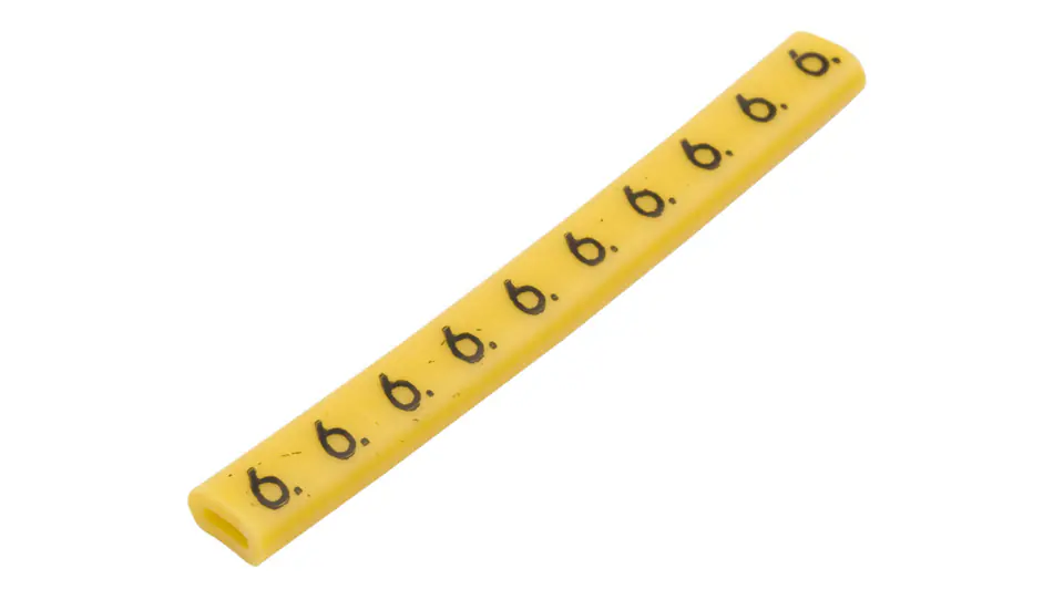 ⁨Oznacznik przewodów OZ-0/6 żółty E04ZP-01020100700 (100szt.)⁩ w sklepie Wasserman.eu