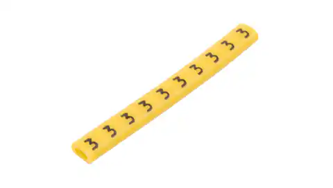 ⁨Oznacznik przewodów OZ-0/3 żółty E04ZP-01020100400 (100szt.)⁩ w sklepie Wasserman.eu