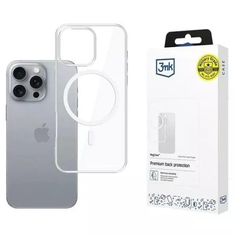 ⁨Etui do Apple iPhone 16 Pro do MagSafe 3mk MagCase wzmocniona obudowa pancerne plecki przezroczyste⁩ w sklepie Wasserman.eu